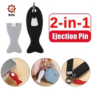 NHG Phone Use Tools Anti-Lost Pin Ejecting Card Pin Holder Sim Card Remover Removal Card Pin Sim Card Pin Tray Eject Pin with Case Sim Card Tray Ejector