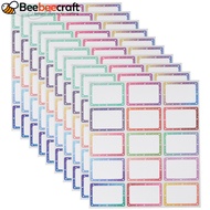 10pcs Self Adhesive Stickers English Name Adhesive Label Rectangle Colorful 275x240x0.1mm