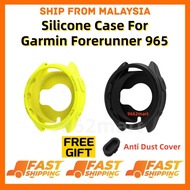 Silicone Case For Garmin Forerunner 965 Case Cover Protective Screen Protector