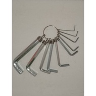 ALLEN KEY MM 10PCS CHROME HEX KEY SET