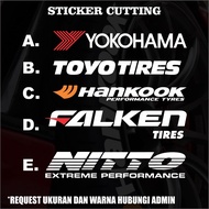 Sticker Cutting Sponsor Tires Yokohama,Dunlop,Bridgestone Etc