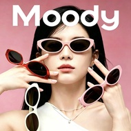 Moody Pink Blue Green Red Cat Eye Sunglasses Dopamine Aesthetic Flat Lens
