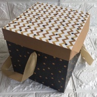 Flower Box/Bouquet Flower Box DIY Gift Box/Birthday Present Gift Box/Square Box#Gift Box 21x21x21cm(