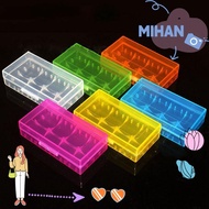 MIHAN Battery , Plastic Anti-slip 18650 Battery Box,  Portable 4 AA AA Coloful Battery Holder Storag