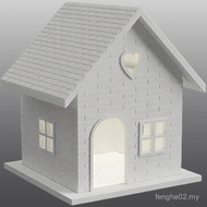 3D Printing Piece Assembly Set Card Christmas Folding House Set Card Assembly Model Creative Ornamen