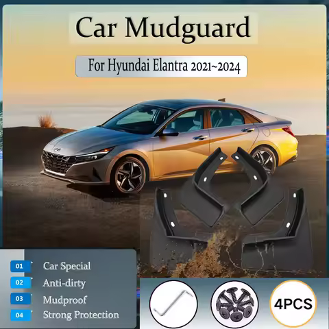 For Hyundai Elantra Avante i30 Sedan CN7 2021 2022 2023 2024 Car Mud Guard Dustproof Mudguards Fende