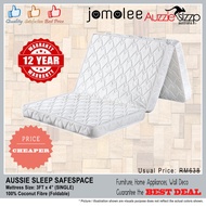 Auzzie Slzzp Safe Space Foldable Single Mattress 3ft x 4in (12-year warranty) 100% Coconut Fibre Aus