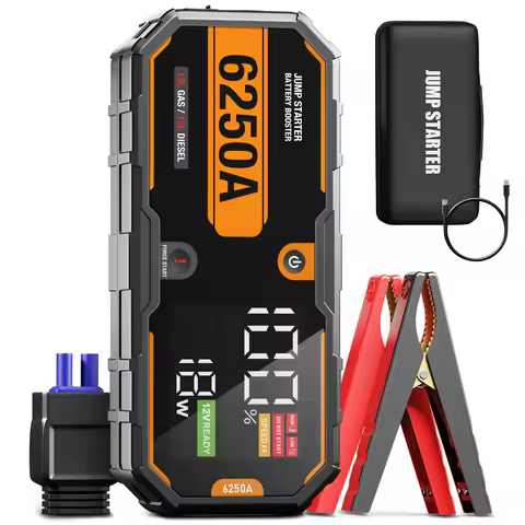 Car 6250A 26000mAh Portable 12V Jump Starter Power Bank 12V Auto Battery Charger Booster Starting De