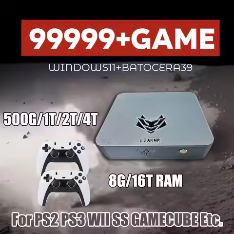 NEW AK1 Pro Max Game Box 99999+GAME Windows 11 2/4TB Game System For PS2 PS3 WII SS GAMECUBE Sega Sa
