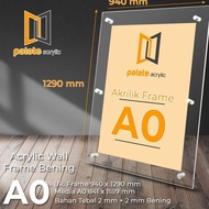 ACRYLIC WALL FRAME A0 / ACRYLIC FRAME A0 2MM LANDSCAPE / PORTRAIT GM