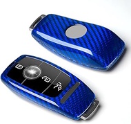 T-carbon Real Glass Fiber Key Fob Cover Compatible with Mercedes Benz,Key Fob Protector Fits for Mer