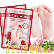 GuanJing Rose &amp; Lavender Peeling Foot Mask/Kulit Mati (1pair)