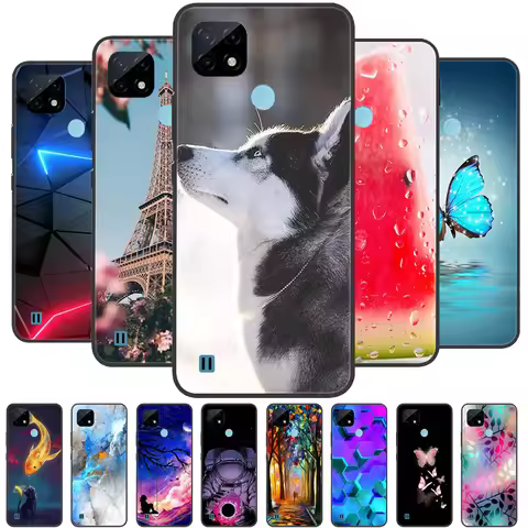 For Oppo Realme C21 Case Silicon Back Cover Phone Case for Realmi Realme C21 C 21 Cases Soft bumper 