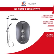 Elmark Pemanas Air Rain Shower Water Heater With DC Pump SOFTIE 626 (MBK)