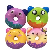 {Ready} Squishy Donut Medium Toy Squeeze Anti Stress Food Series Squishy Donut Animal