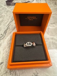 全新 愛馬仕豬鼻銀戒指 hermes ring 52#