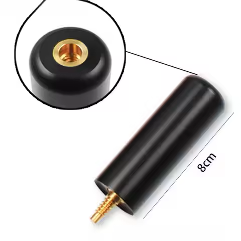 Pool Cue Extender Snooker Billiards Cue Shaft Sleeve Extender Tool with Tail Hole for Snooker Sports