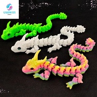 MLINX 3D Printed Diceratops Dragon, Simulated Eye Chinese Dragon 3D Printed Dragon, Laser Poseable J