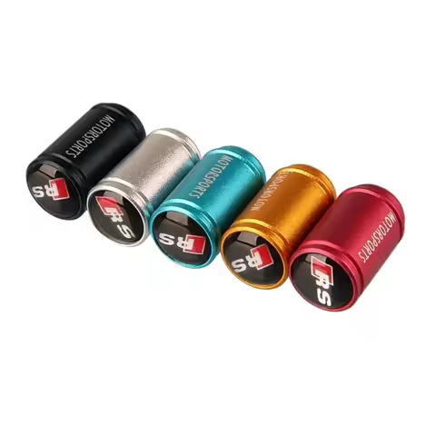 for Audi 4pcs Car Wheels Tire Valve Stem Caps Alloy Cover Sline A3 A4 A5 A6 A7 A8 S3 S4 S5 S6 S8 Q3 
