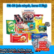 Promo [Ada Minyak] #Pm-04 Paket Sembako (Beras Gula Kopi Sabun