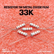 (PER 5 PIECES) RESISTOR 1W 1WATT 33K 33K KILO CF 5% ROHS