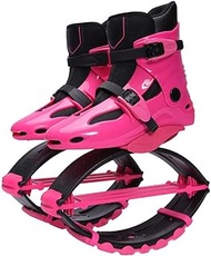 Jumps Shoes Kangaroo Jumping Shoes - Professional Fitness Bounce Shoes for Women - Jump Boots with 3 pcs Tension Springs- US Women's sizes 5.5-9.5/36-41 EU (Color : Pink black, Size : 36-38)