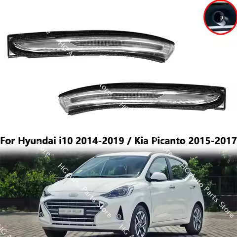 87614B9000 87624B9000 For Hyundai i10 2014-2019 / Kia Picanto 2015-2017 Car Rearview Mirror LED Turn