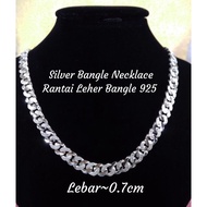 Silver Bangle Necklace*Rantai Leher Lelaki 925*