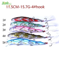 SOLIGHTER Fishing Lures, 15.7g Artificial Fishing Lures Bait, Professional Group Fishes 11.5cm Fishi