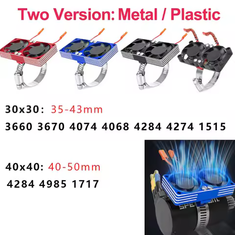 RC Motor Heatsink Cooling Fan 30mm 40mm Holder For 540 550 3650 3660 3670 4074 4068 4284 4274 1515 4