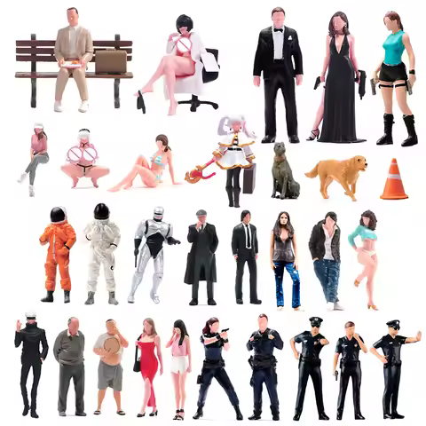 Painted Miniatures 1/64 1/87 1/43 1/24 Movies Character Female Male Scene Accessories Props Figures 
