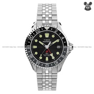 TIMEX TW2Y63900 Men's Analog Watch DEEPWATER MERIDIAN 200 GMT Date Magnifier Automatic 42mm SS Brace