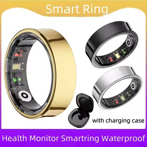New 5ATM Waterproof Fitness Tracker Smartring Body Temperature Health Sleep Monitor Smart Ring for X