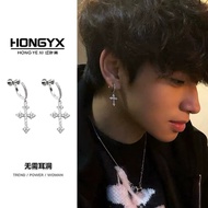 pearl earring earring earring for women Ear Clip Full Diamond Cross Men Women Trendy without Piercin