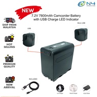 KINGMA F970 Battery Charger NP-F980 Smart Rechargeable Battery for Video Camera LED Light USB Micro 