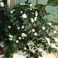 DELMER Artificial Rose Flower, 52cm DIY Artificial Flowers Plants, Vines Creative Hanging wall silk flowers Flower Arrangement Wedding