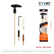 ชุดความสะอาดขนาดลำกล้อง 0.45 cal. Cytac (Cytac Pistol Cleaning kits) ก้านแส้ ก้านแส้ล้างลำกล้อง ก้านแส้ทำความสะอาดลำกล้อง