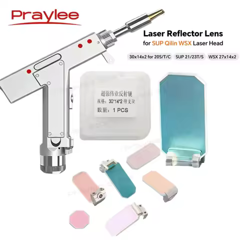 Laser Welding Reflector Mirror Lens With Holder 30x14x2 27x14x2 33x16x2 for SUP21/23T QILIN Raytools