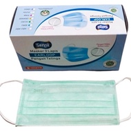 PROMO / TERMURAH Sensi Masker 3ply Earloop / Masker Medis 3 Ply 1 BOX