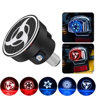 Motorcycle Brake Rear Light Wheel Eyes Rotating Rainbow Flashing Tail Light Auxiliary Bulb Anime The
