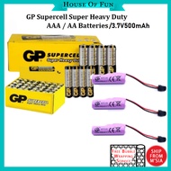 [Ready Stock] GP Supercell Heavy Duty AA/AAA Battery/3.7v 500mAh