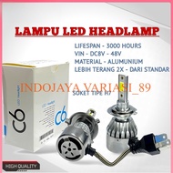 LED C6 HEADLAMP LED C6 H4 H7 36W COB 2PCS CAR AND MOTORCYCLE indojaya