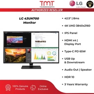 LG 43UN700 4K Monitor | 42.5" / 8ms / 4K UHD 3840x2160 | IPS | HDMI / DP / Type-C / USB Up & Downstr