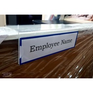 Cubicle Partition Acrylic Slot-in Name Tag (77mm)