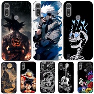 For Motorola Moto E6S E6i Case Phone Cover Protective Soft Silicone Black Tpu Case Skull Aesthetics