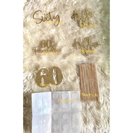 BIrthday Toppers 60yrs old
