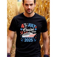 Patriotic Cruise 4 Men's T-Shirt July 2025 Premium 24s Combed Cotton