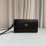 classic wallet for women official store authentic original PVC Long Clamshell folding Clutches Wrist