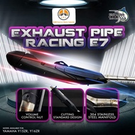 ESPADA OPEN EXHAUST PIPE E7 Y16ZR/ Y15ZR/ SYM VF3I ( 28MM/ 30MM/ 32MM )