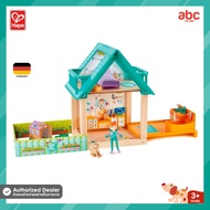 Hape ของเล่นไม้ ชุดบ้านสัตว์เลี้ยง Furry Friend Vet Set ของเล่น เด็ก เสริมจินตนาการ สำหรับเด็ก 3 ปีข